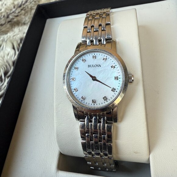 Bulova Women’s Diamond Dial Watch | Mother of Pearl - Picture 3 of 8